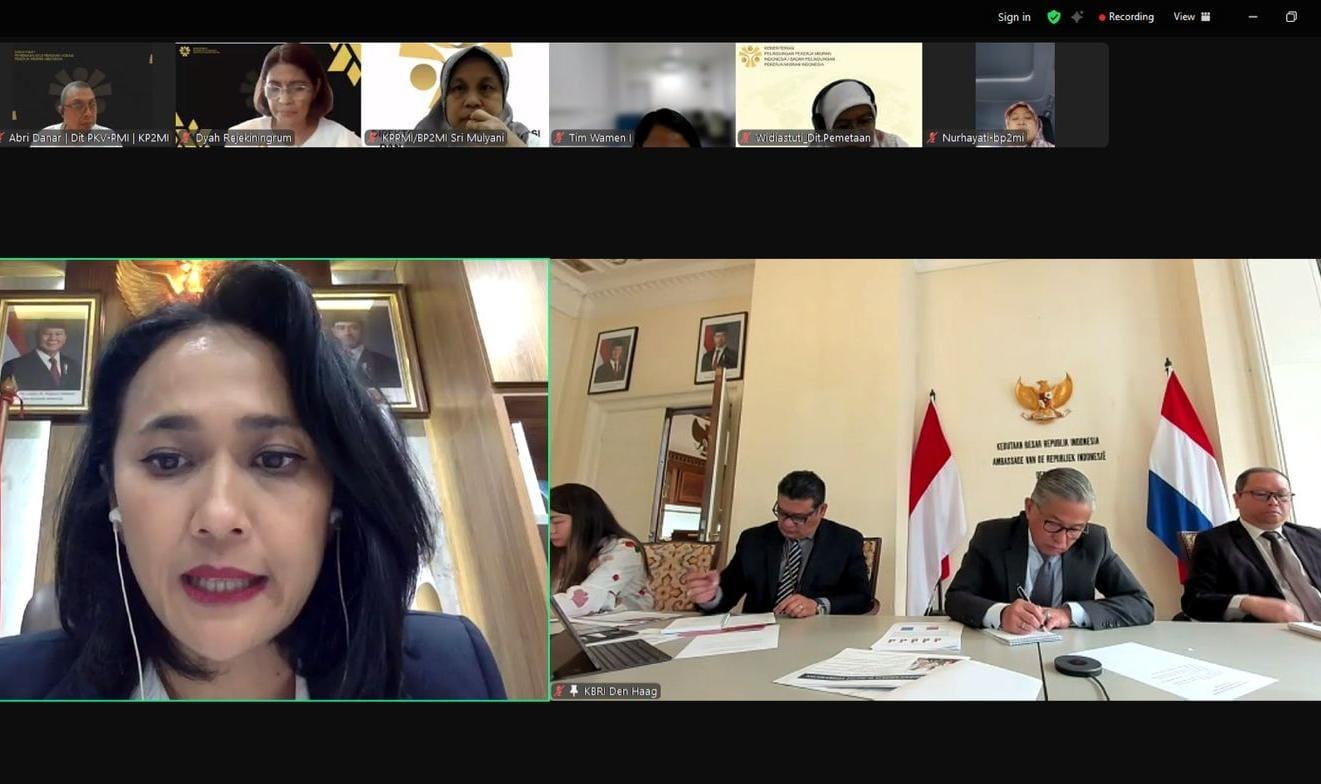 Wamen Christina Bahas Peluang Penempatan Pekerja Migran Indonesia di Belanda